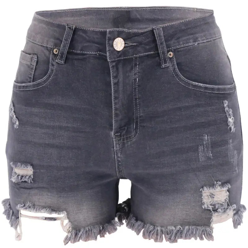 Stretchy Denim Shorts